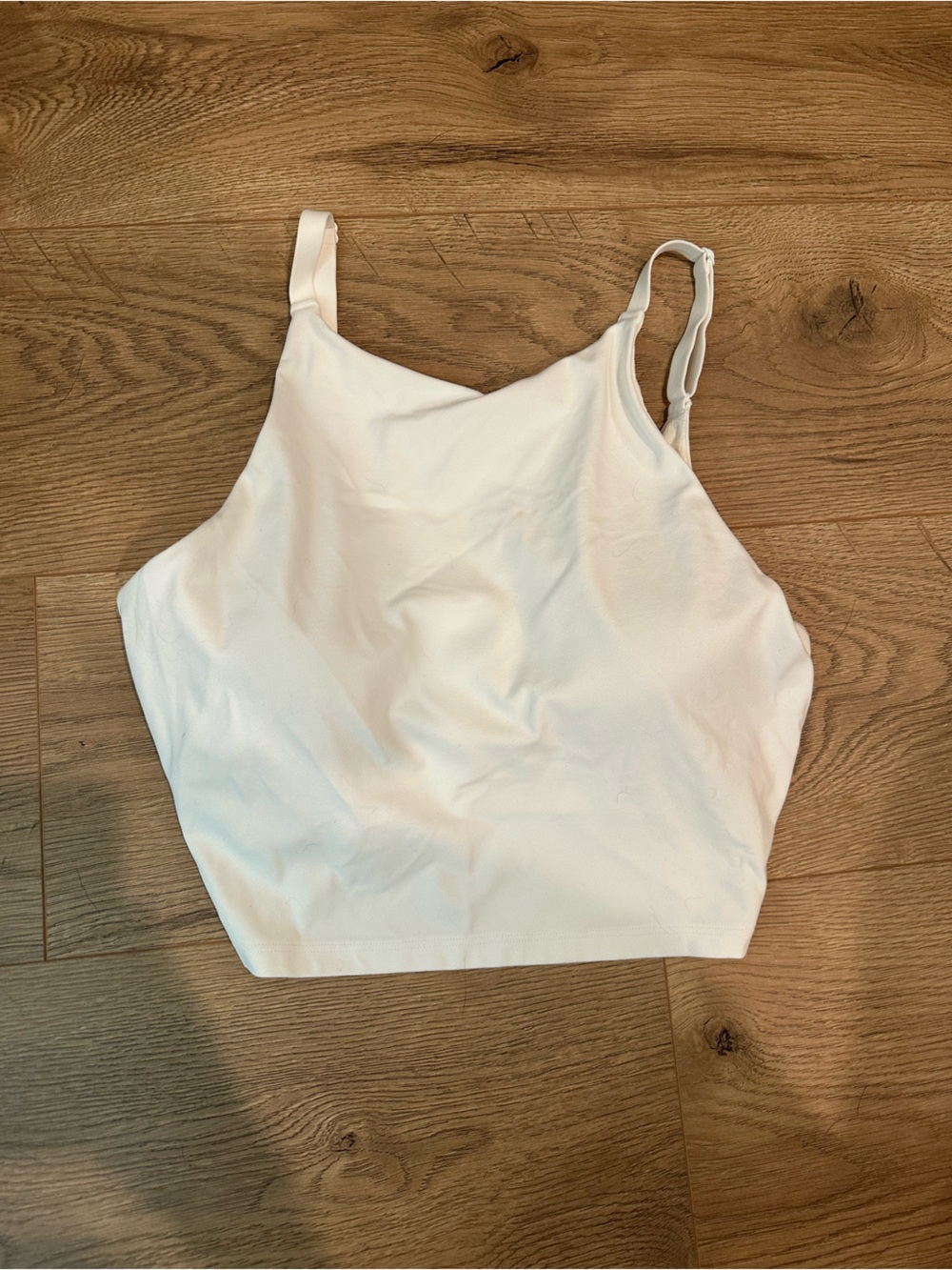 Athleta White Cropped Tank Top